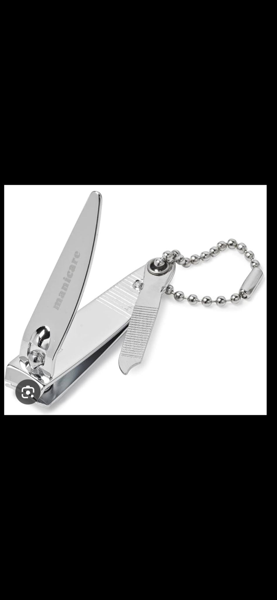 Manicare Small Nail Clipper With File And Chain