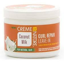 CREME OF NATURE COOCONUT MILK CURL REPAIR LEAVE IN CONDITIONING CREAM 326g