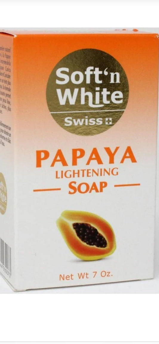 SWISS SOFT IN WHITE PAPAYA HERBAL LIGHTENING SOAP