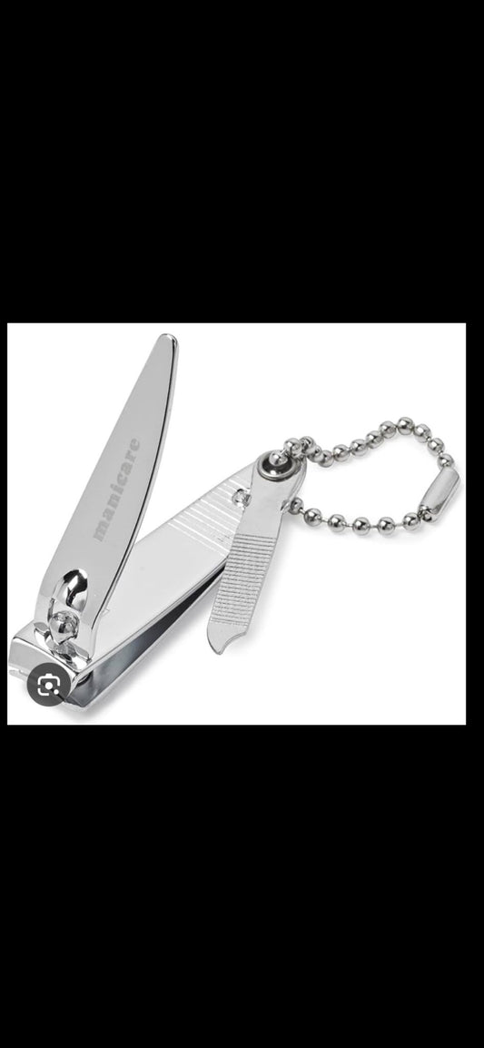 Manicare Small Nail Clipper With File And Chain