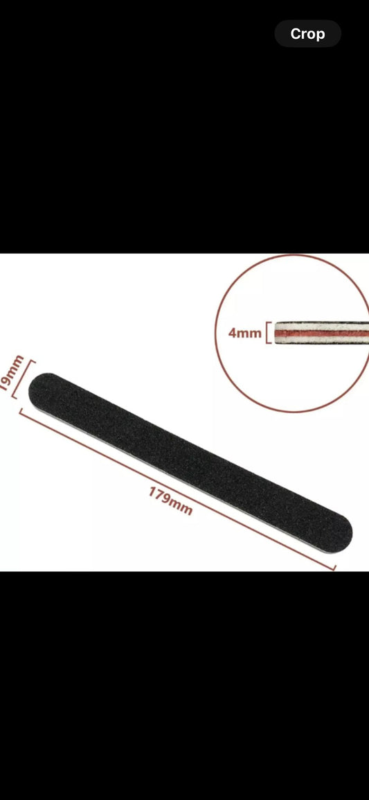 Nail File Emery Boards Buffer Thin x10 Double sided professional 100/180