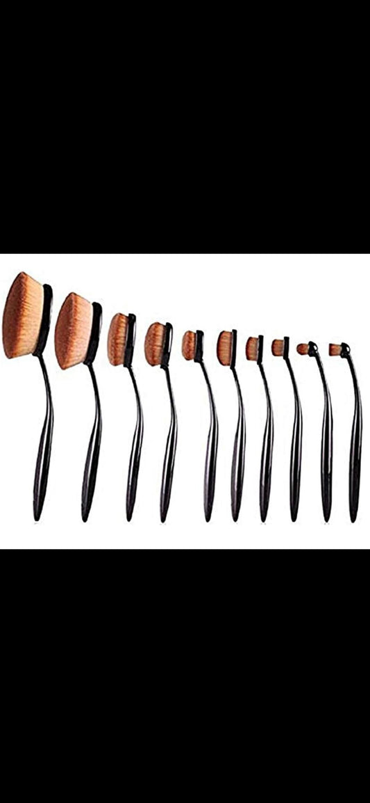 10 SET OF MAKEUP BRUSHES