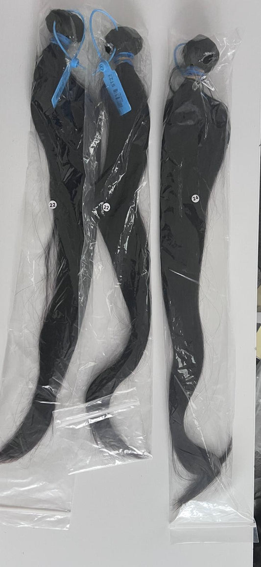 100% HUMAN HAIR HAIR 18inch STRAIGHT 100g EACH