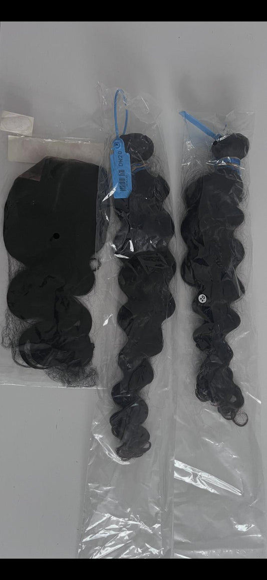 100% deep body wave human hair