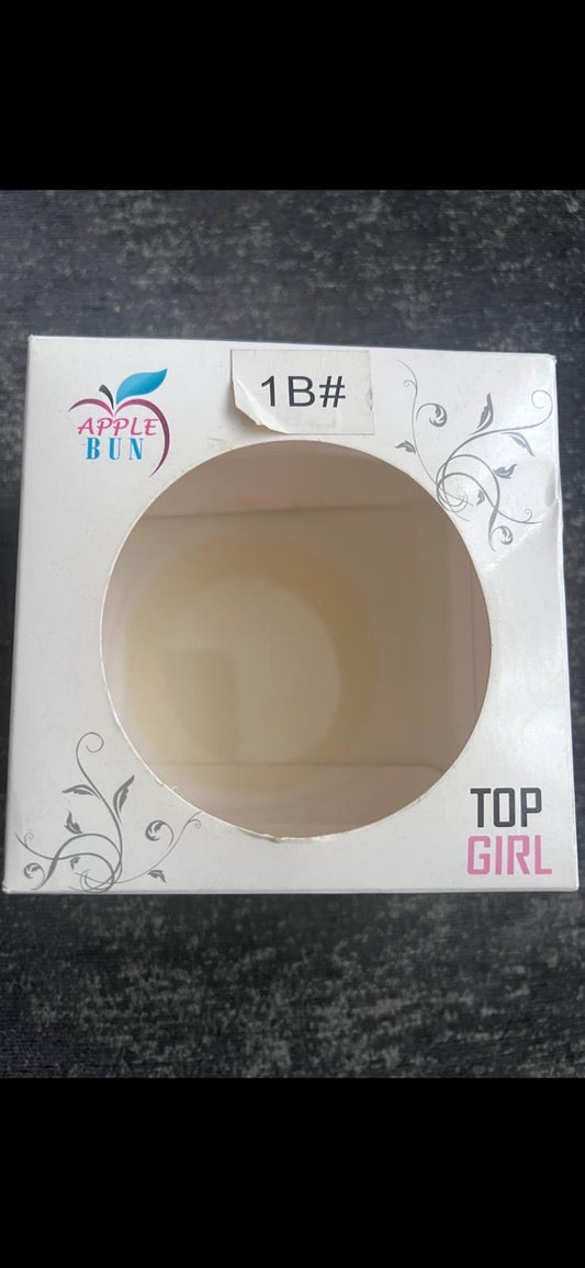 TOP GIRL  APPLE BUN BRAIDED AND NON BRAIDED