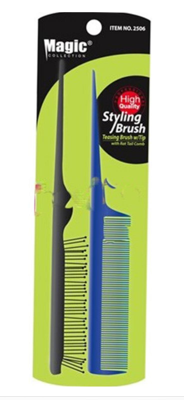 MAGIC COLLECTION TEASING BRUSH WITH RAT TAIL COMB