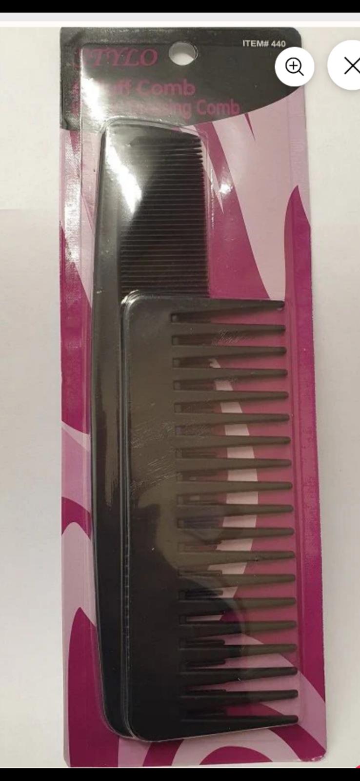 Stylo 6'' Fluff Comb with 9'' Dressing Comb - 440