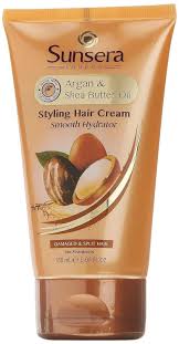 Sunsera Argan & Shea Butter Oil Styling Hair Cream Smooth Hydrator 150ml