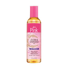 LUSTER PINK JOJOBA & GRAPESEED OIL- FOR HAIR SKIN & CUTICLES 2 oz (59ML)